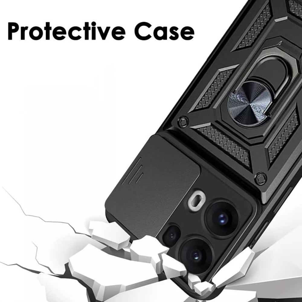 Custodia per Oppo Reno13 Pro, Techsuit, CamShield, Verde