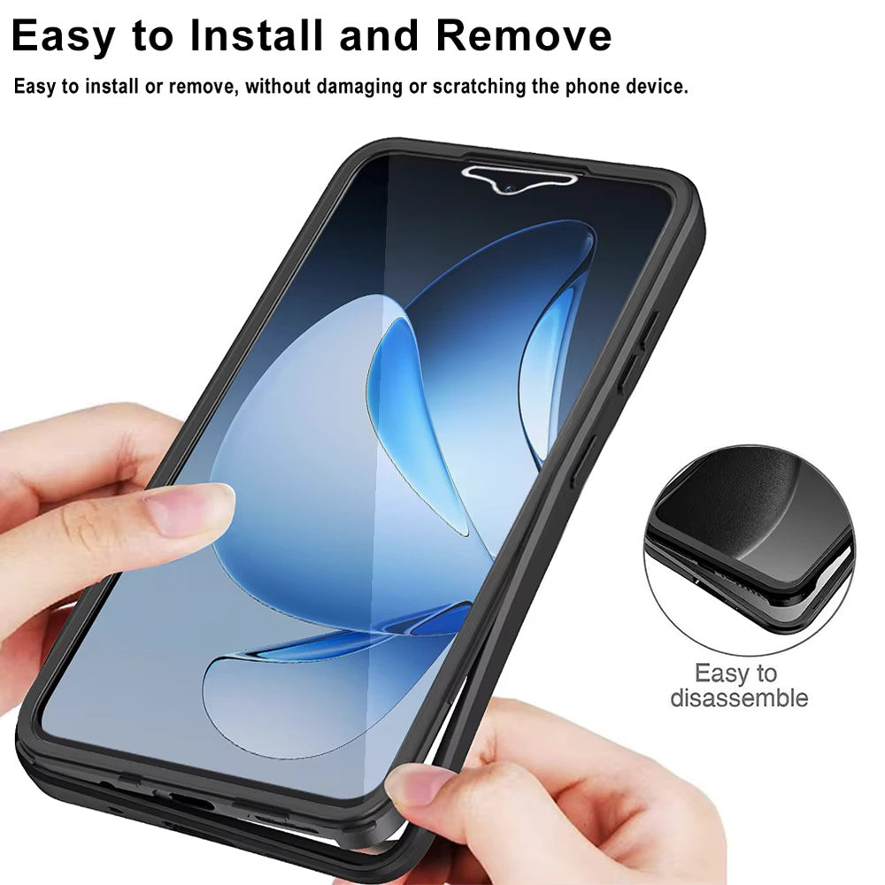 Custodia per Oppo Reno13 Pro, Techsuit, ColorVerse 360, Nera