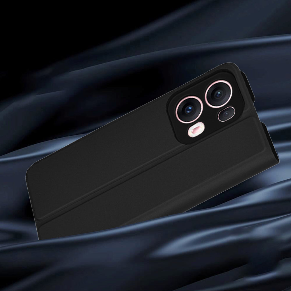 Custodia per Oppo Reno13 Pro, Techsuit, Magskin Book, Nera