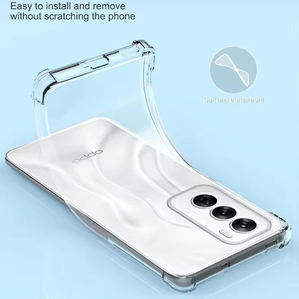Custodia per Oppo Reno13 Pro, Techsuit, Shockproof Clear, Trasparente