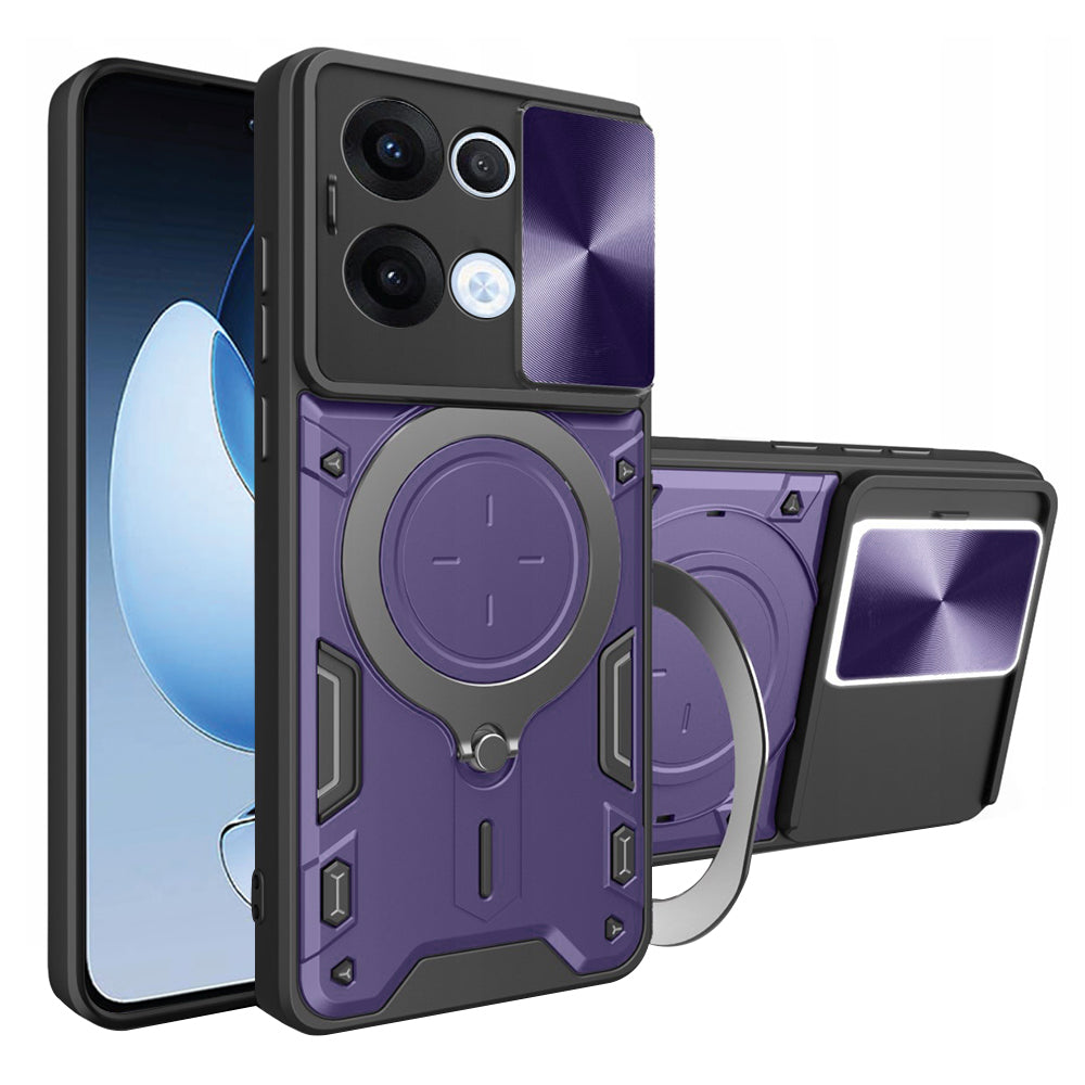 Custodia per Oppo Reno13, Techsuit, CamGuard Pro, Viola