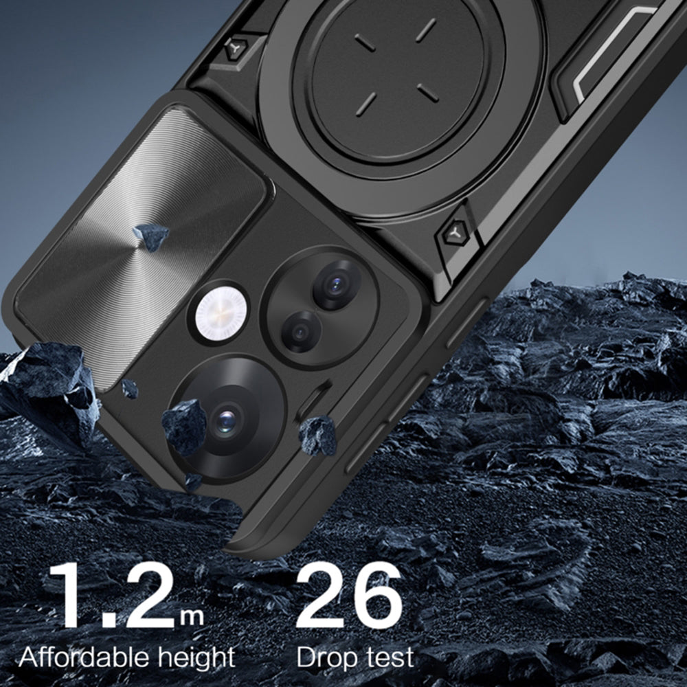 Custodia per Oppo Reno13, Techsuit, CamGuard Pro, Nera