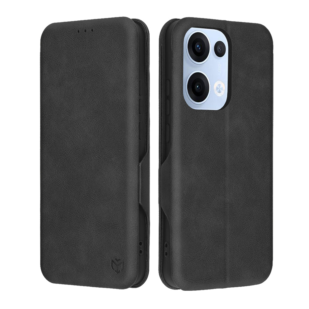 Custodia per Oppo Reno13, Techsuit, Safe Wallet Plus, Nera