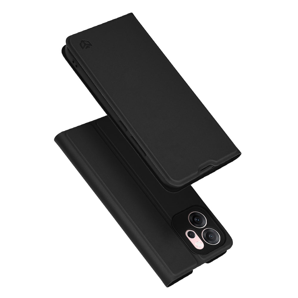 Custodia per Oppo Reno14 FS 5G / Reno14 F, Techsuit, Magskin Book, Nera