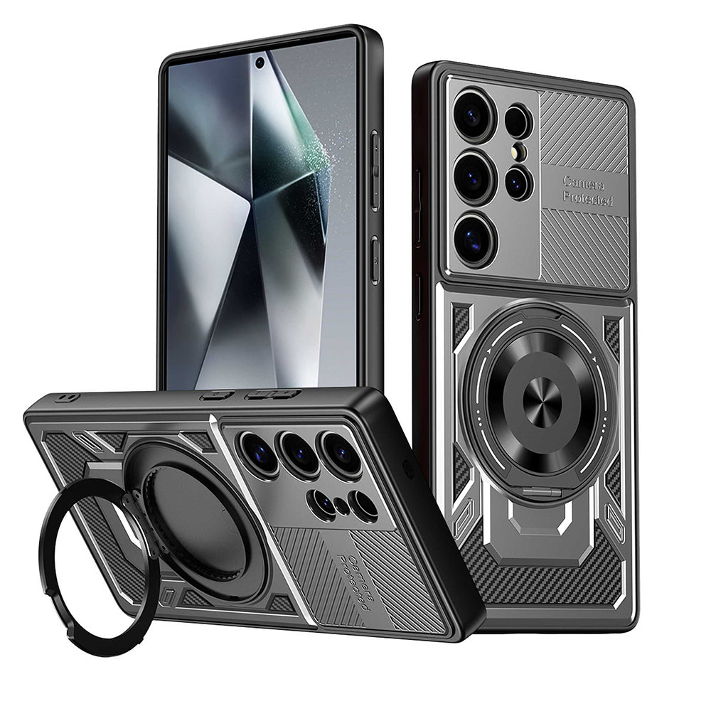 Custodia per Oppo Reno14 FS 5G / Reno14 F, Techsuit, RuggedCam, Grigio