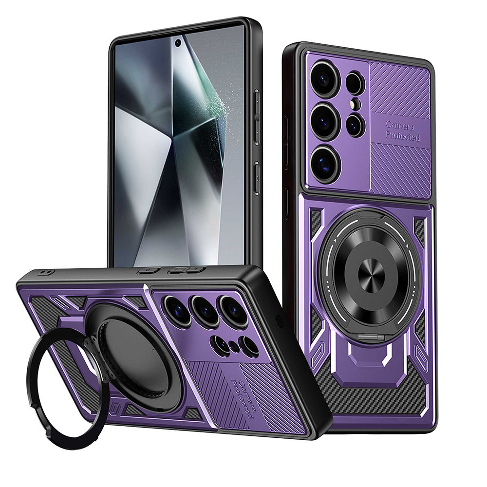 Custodia per Oppo Reno14 FS 5G / Reno14 F, Techsuit, RuggedCam, Viola