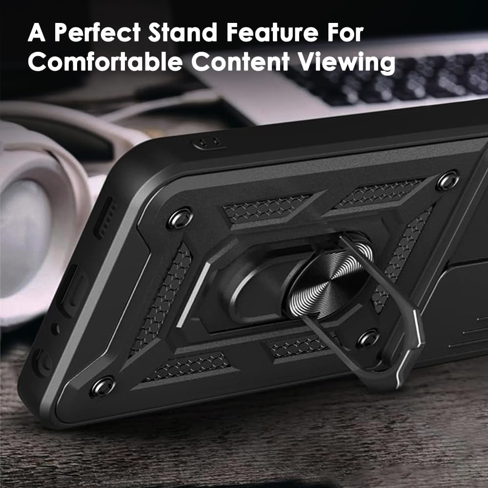 Custodia per Oppo Reno14, Techsuit, CamShield, Nera