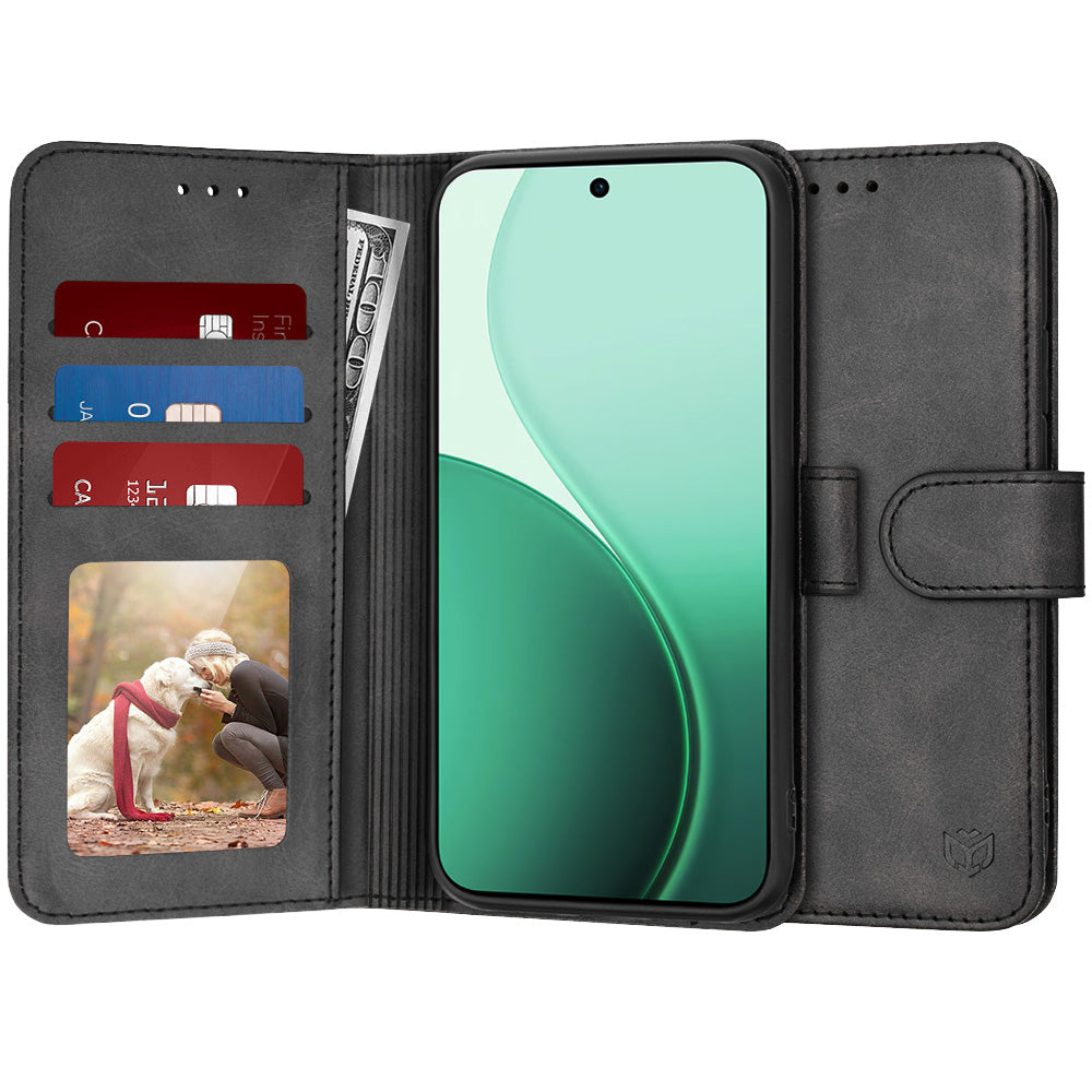 Custodia per Oppo Reno14, Techsuit, Diary Book, Nera