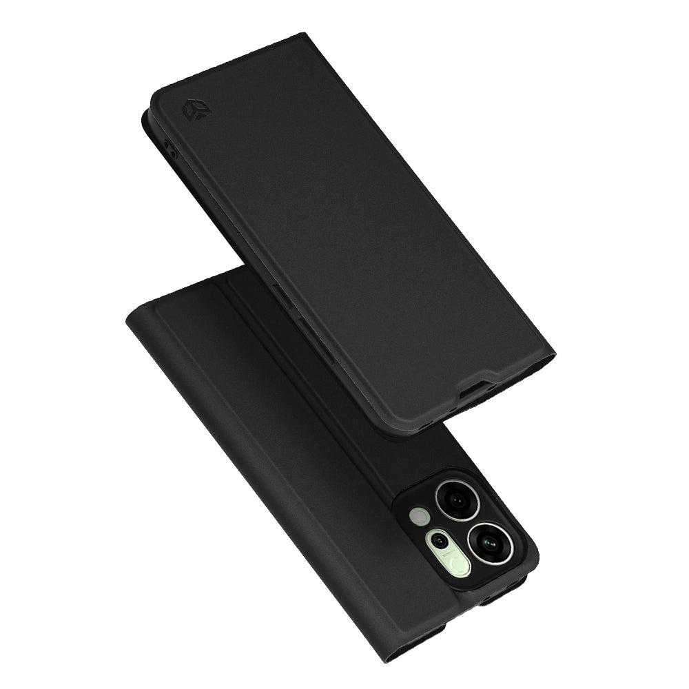 Case for Oppo Reno14, Techsuit, Magskin Book, Black