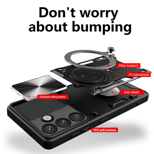 Custodia per Oppo Reno15 FS / Reno15 F, Techsuit, CamGuard Pro, Nera