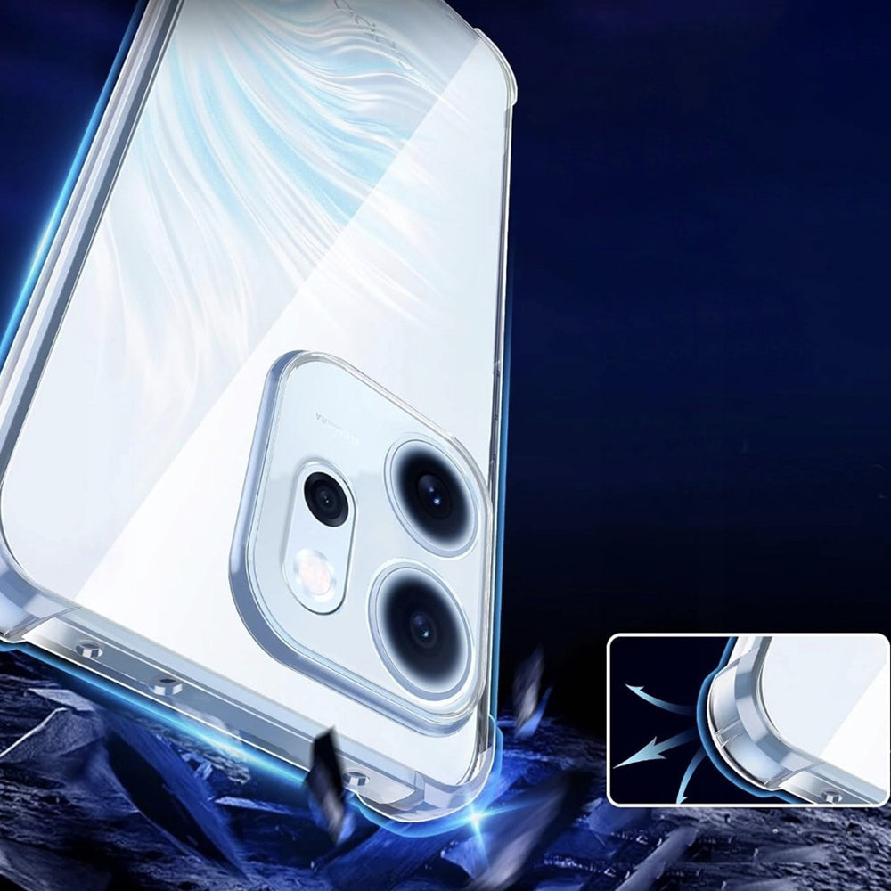 Custodia per Oppo Reno15 Pro, Techsuit, Shockproof Clear, Trasparente