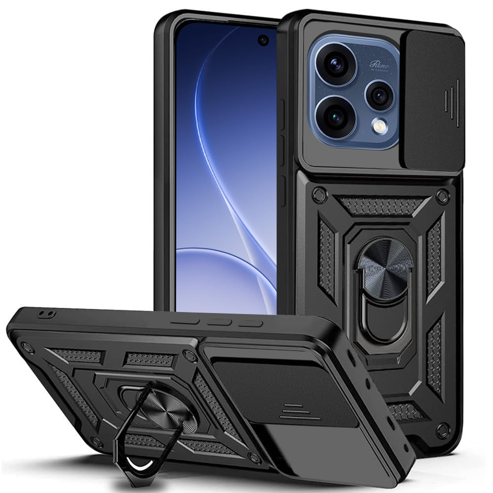 Custodia per Oppo Reno15, Techsuit, CamShield, Nera