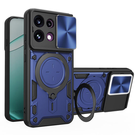 Custodia per Oppo Reno16 F / Reno16 FS, Techsuit, CamGuard Pro, Blu
