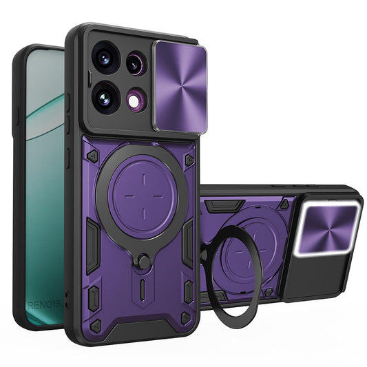 Custodia per Oppo Reno16 F / Reno16 FS, Techsuit, CamGuard Pro, Viola