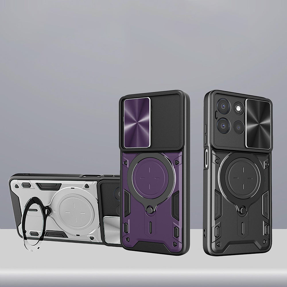 Custodia per Oppo Reno16 / Reno16 Pro, Techsuit, CamGuard Pro, Blu