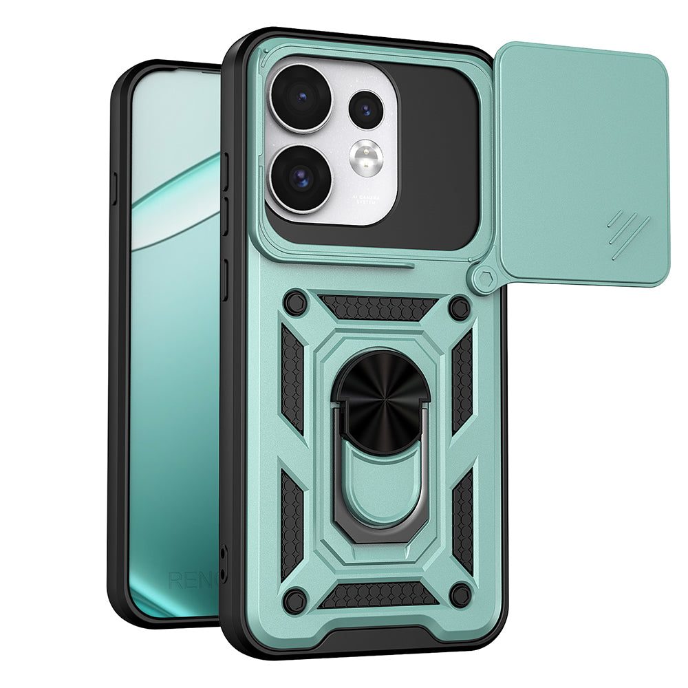 Case for Oppo Reno16 / Reno16 Pro, Techsuit, CamShield, Green