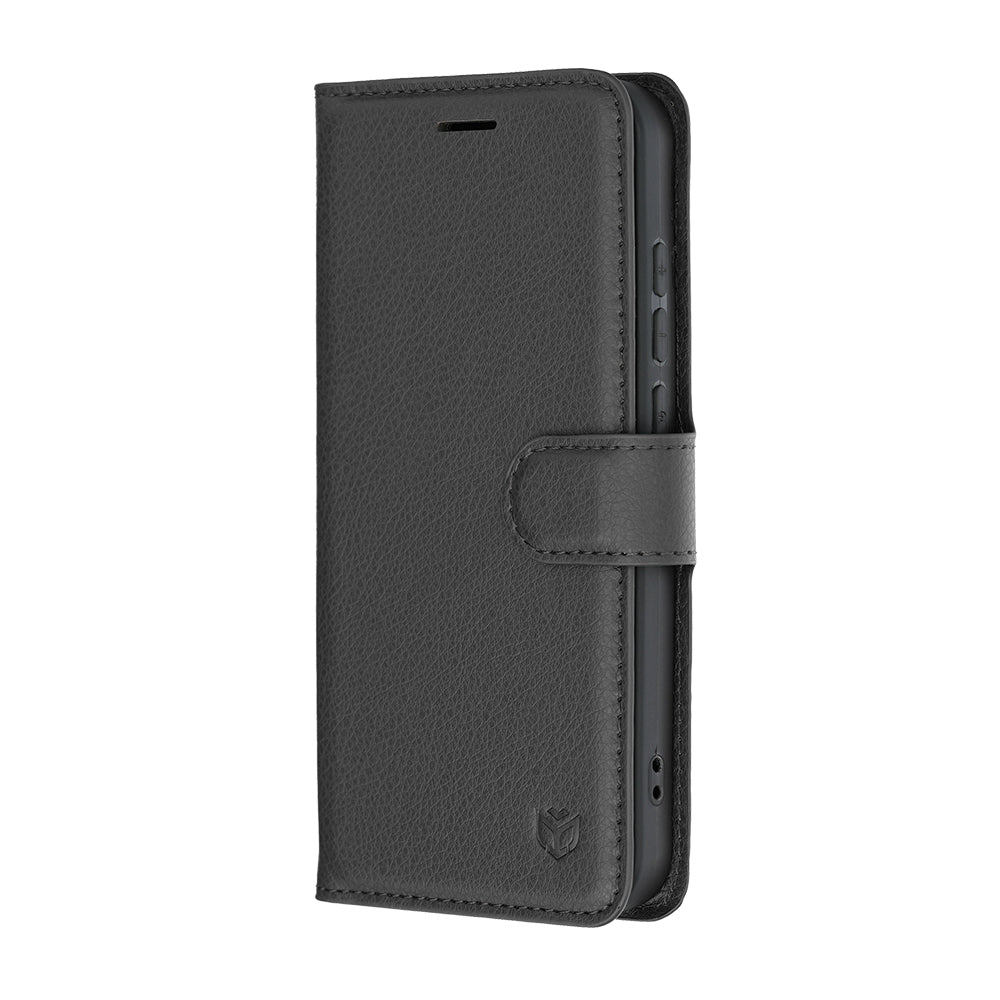 Custodia per Oppo Reno16 / Reno16 Pro, Techsuit, Leather Folio, Nera