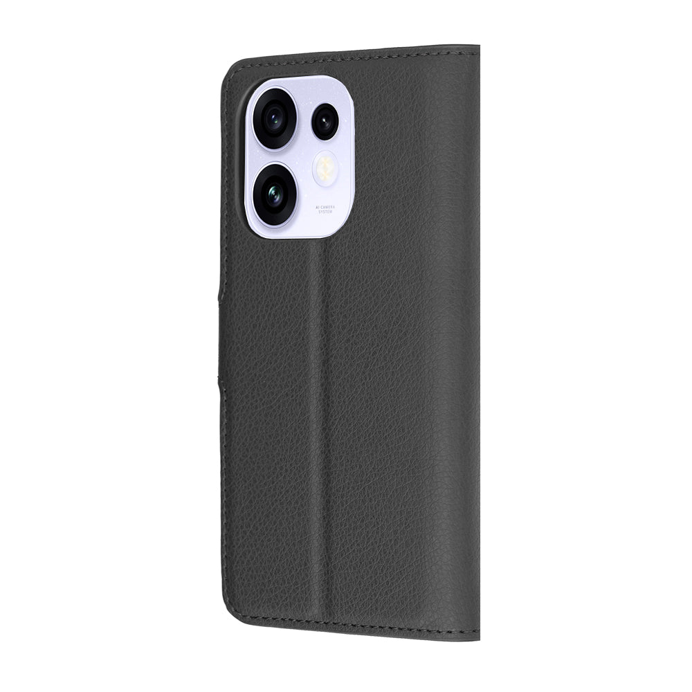 Custodia per Oppo Reno16 / Reno16 Pro, Techsuit, Leather Folio, Nera