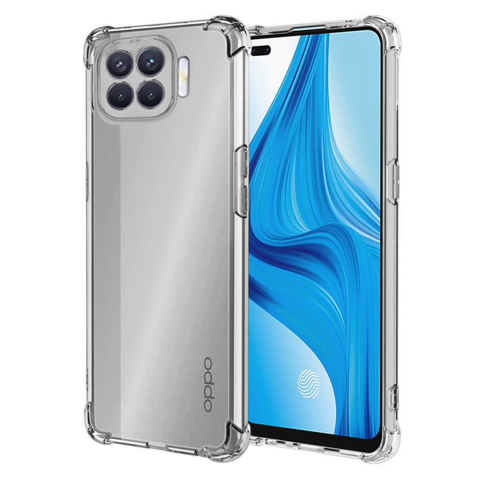 Custodia per Oppo Reno4 Lite, Techsuit, Shockproof Clear, Trasparente