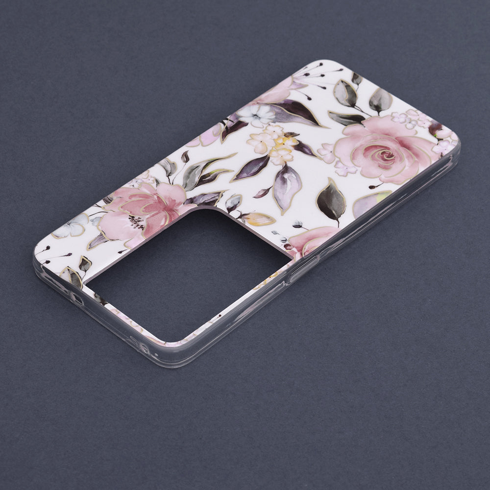 Custodia per Oppo Reno8 Pro, Techsuit, Marble, Bianca