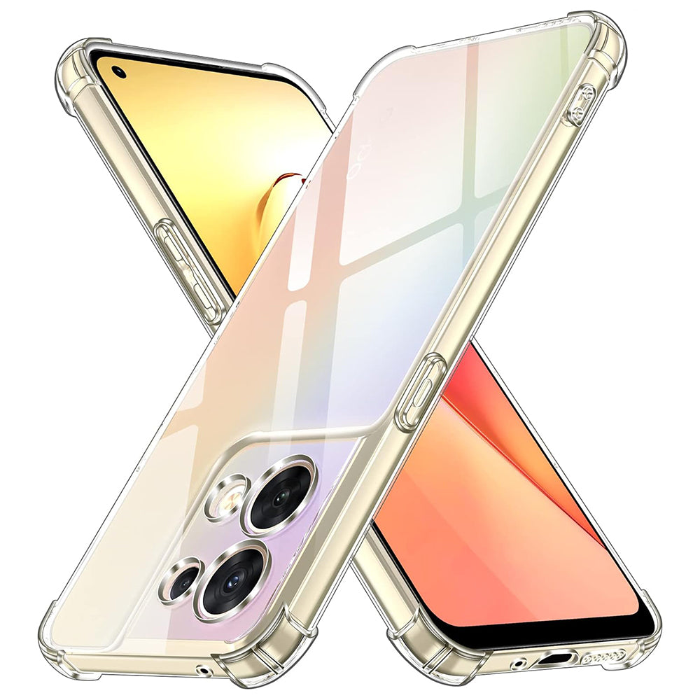 Custodia per Oppo Reno8, Techsuit, Shockproof Clear, Trasparente