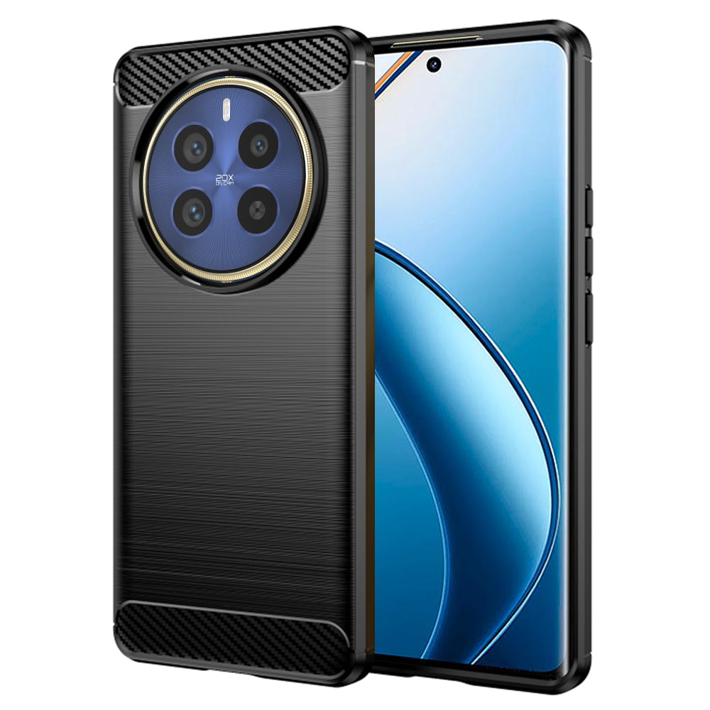 Custodia per Realme 12 Pro / 12 Pro+, Techsuit, Carbonio, Nera
