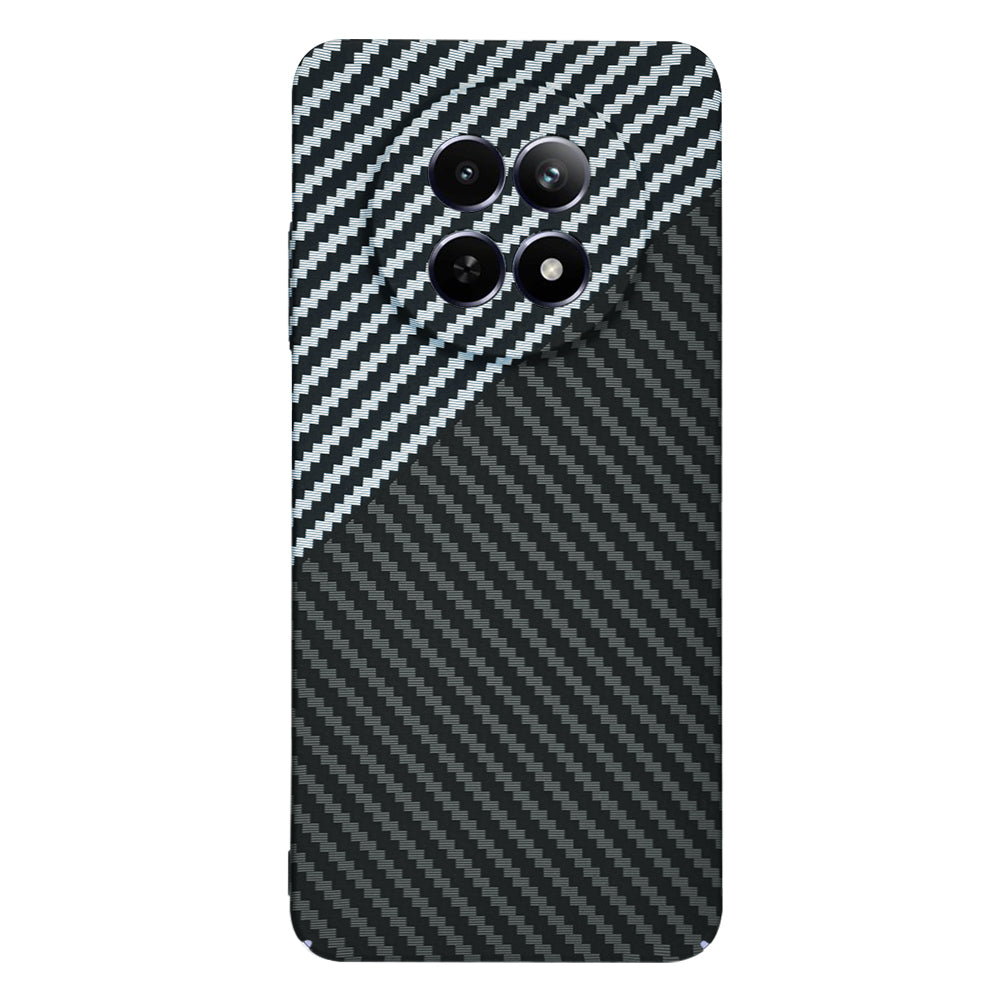 Custodia per Realme 12x / 12, Techsuit, Carbonite FiberShell, Nero Grigio