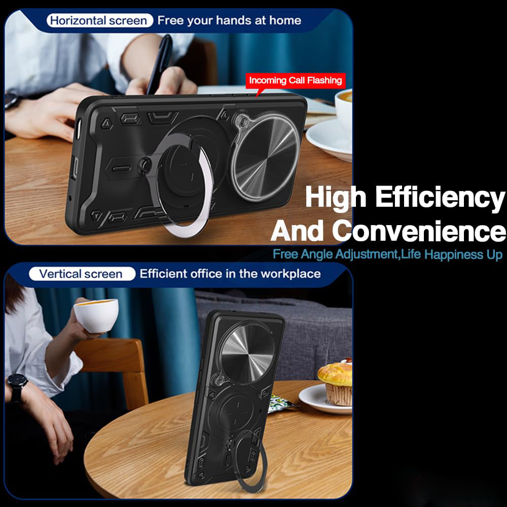 Custodia per Realme 14 Pro, Techsuit, CamGuard Pro, Nera