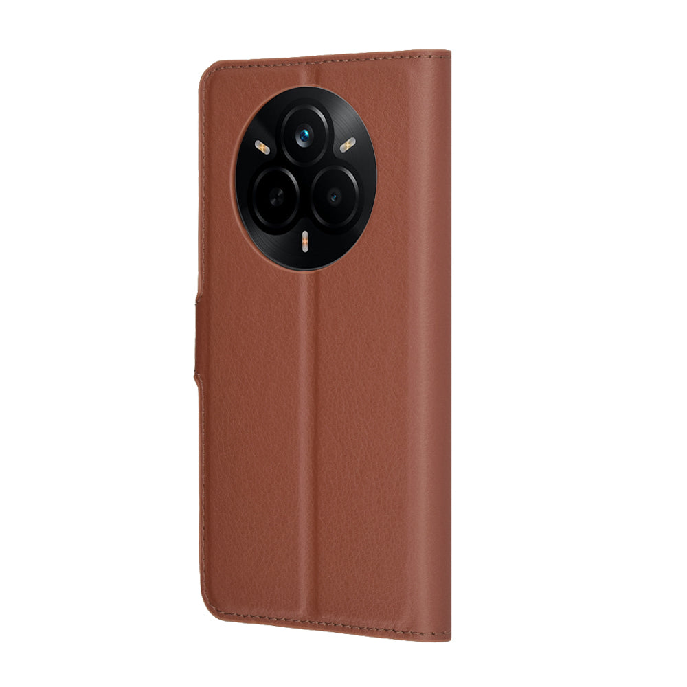 Custodia per Realme 14 Pro, Techsuit, Leather Folio, Marrone