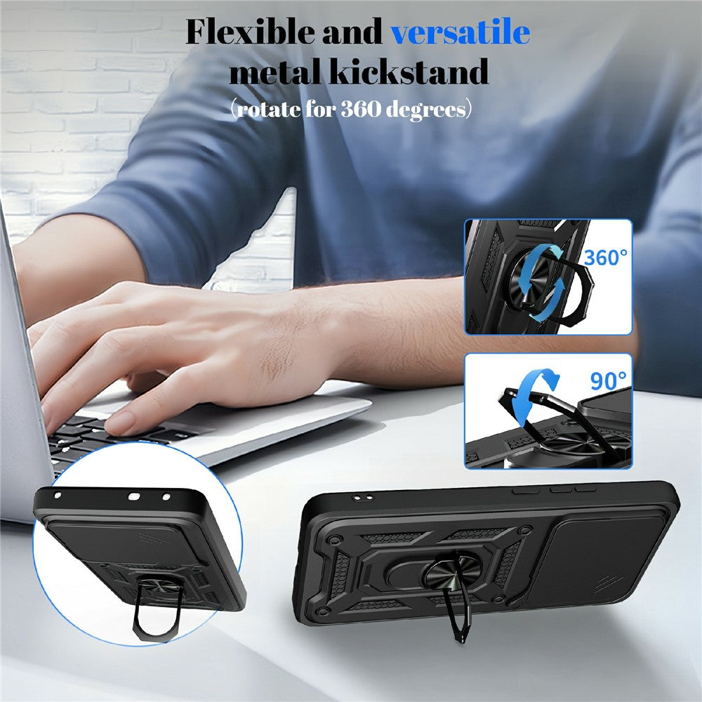 Custodia per Realme 16 Pro+, Techsuit, CamShield, Nera