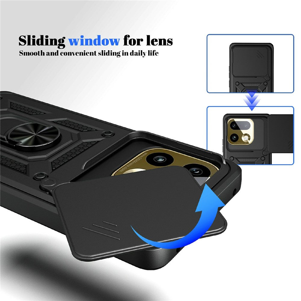 Custodia per Realme 16 Pro+, Techsuit, CamShield, Nera