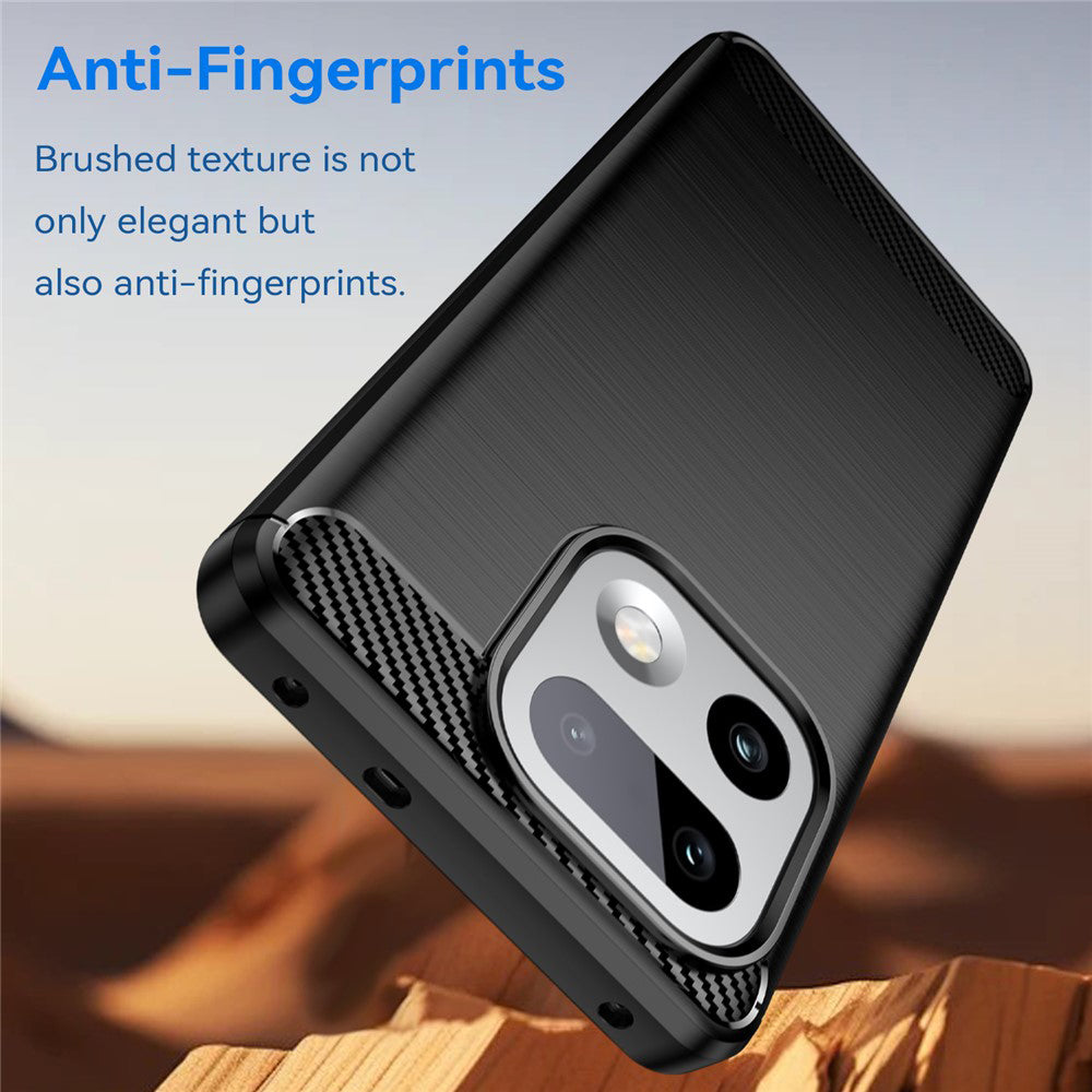 Case for Realme 16 Pro+, Techsuit, Carbon, Black