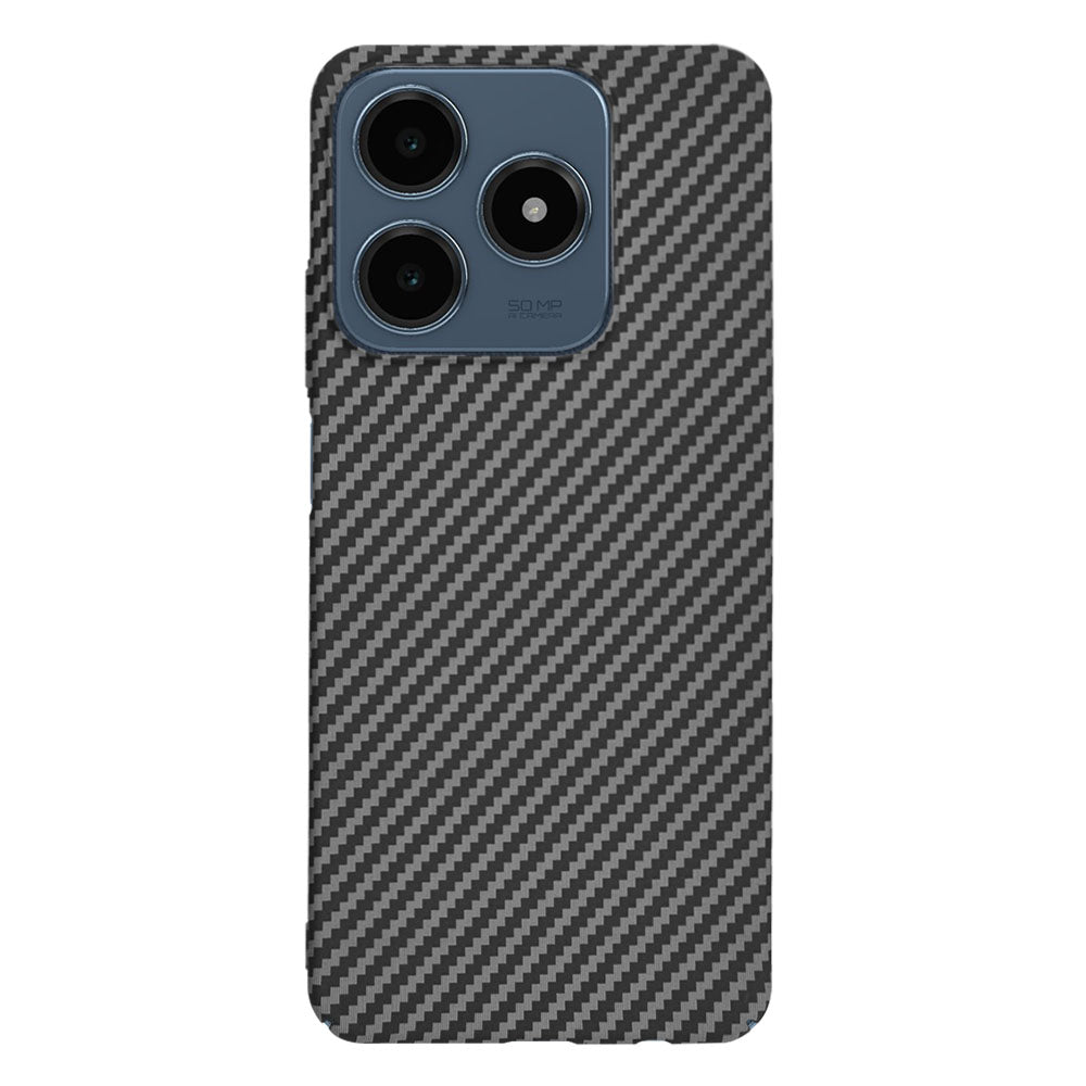 Custodia per Realme C63 / C61, Techsuit, Carbonite FiberShell, Nera