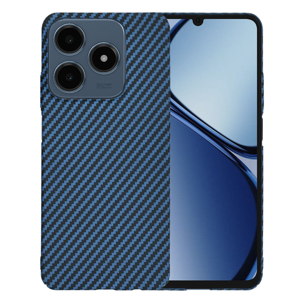 Custodia per Realme C63 / C61, Techsuit, Carbonite FiberShell, Turchese