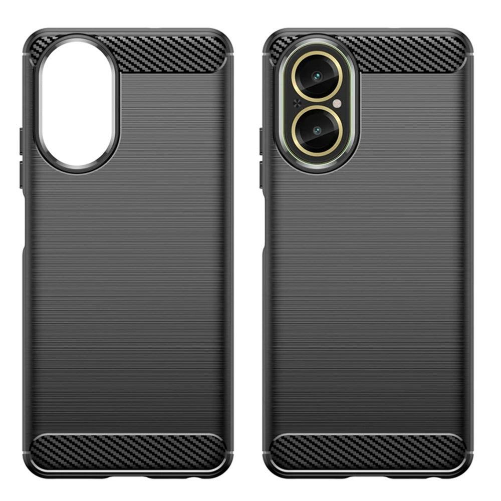 Custodia per Realme C67 4G, Techsuit, Carbonio, Nera