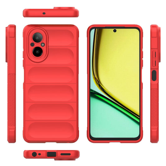 Custodia per Realme C67 4G, Techsuit, Magic Shield, Rossa