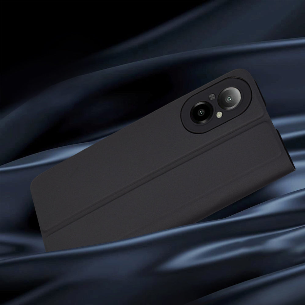 Custodia per Realme C67 4G, Techsuit, Magskin Book, Nera