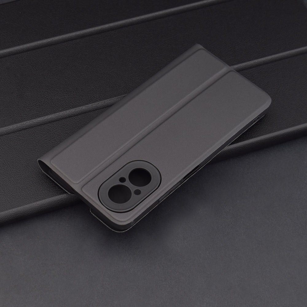 Custodia per Realme C67 4G, Techsuit, Magskin Book, Nera