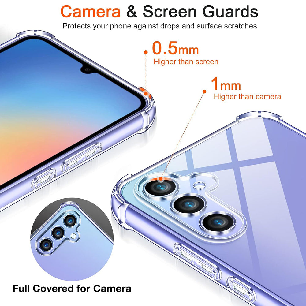 Custodia per Realme C75 5G, Techsuit, Shockproof Clear, Trasparente