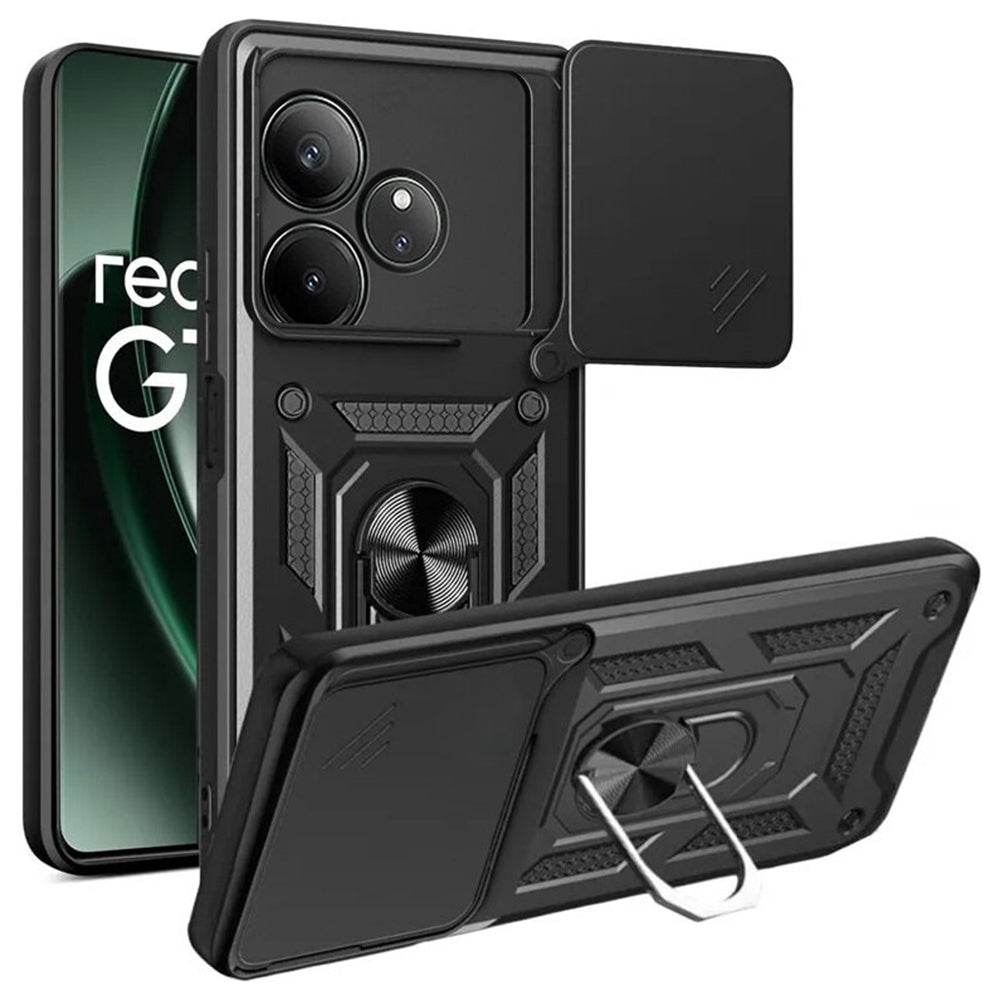 Custodia per Realme GT 6T / GT 6, Techsuit, CamShield, Nera