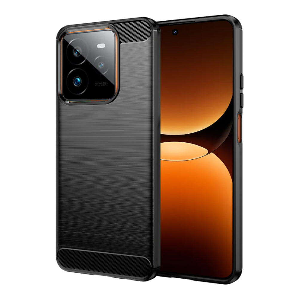 Custodia per Realme GT 7 Pro, Techsuit, Carbonio, Nera