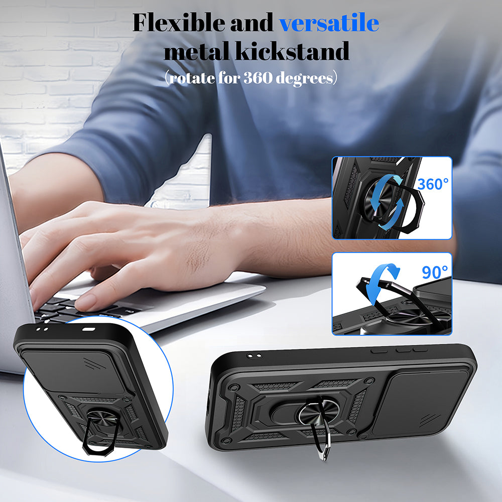 Custodia per Realme GT 8 Pro, Techsuit, CamShield (Taglio Rotondo per Fotocamera), Nera