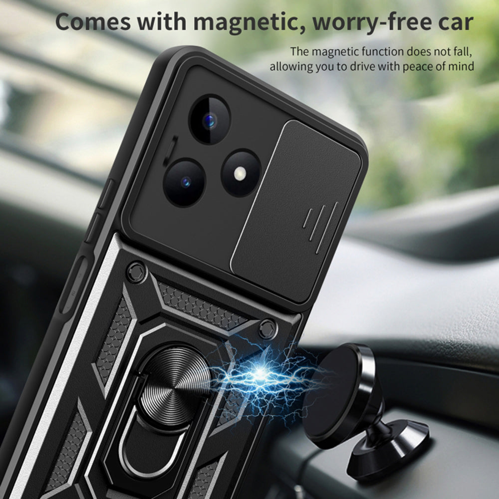 Custodia per Realme Note 50 / C51, Techsuit, CamShield, Nera