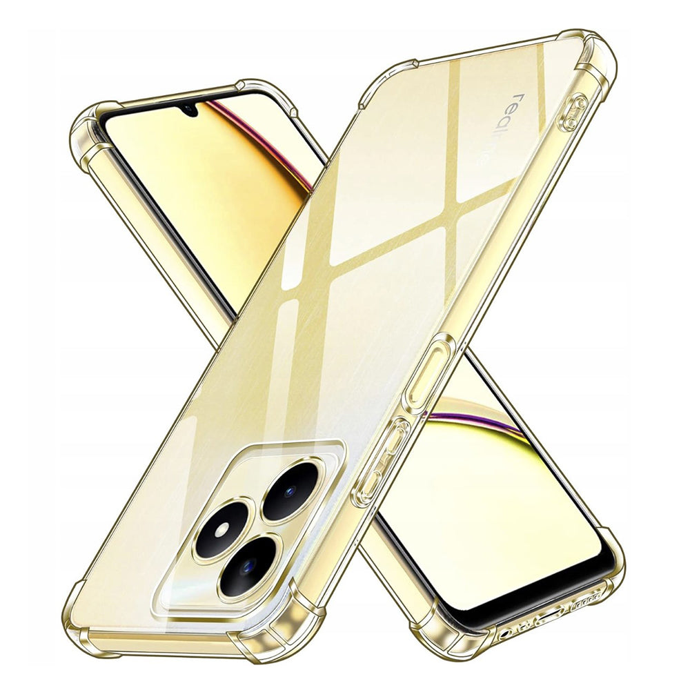 Custodia per Realme Note 50 / C51, Techsuit, Shockproof Clear, Trasparente