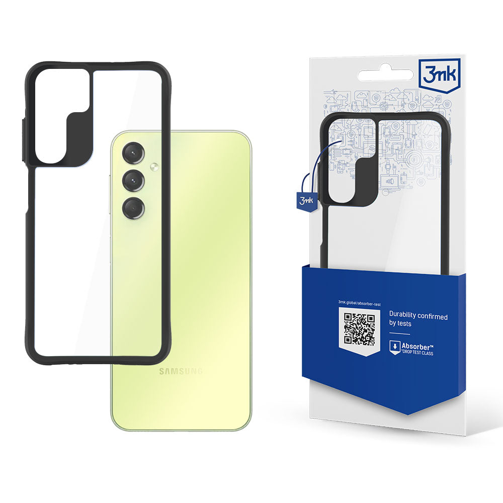 Custodia per Samsung Galaxy A25 A256, 3MK, Satin Armor Case+, trasparente