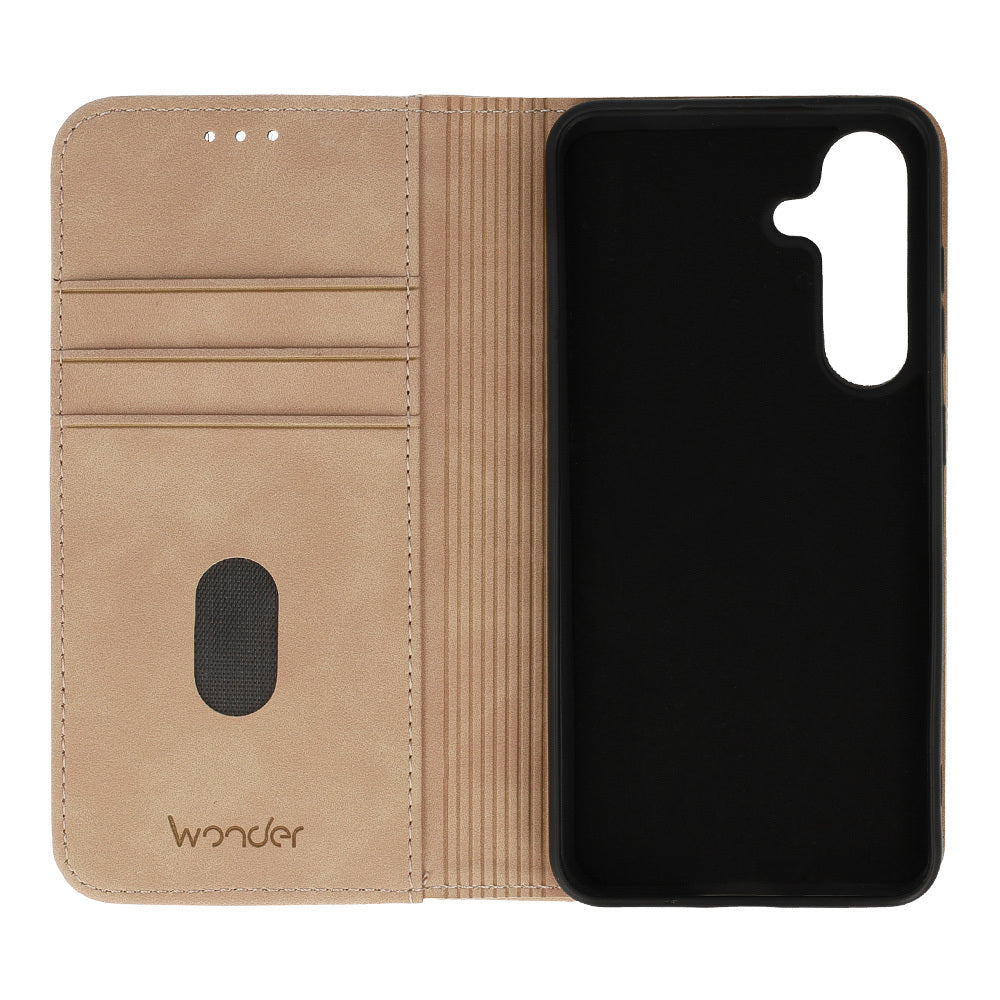 Custodia per Samsung Galaxy A16 5G A166 / A16 4G A165, Wonder, Prime, Brown