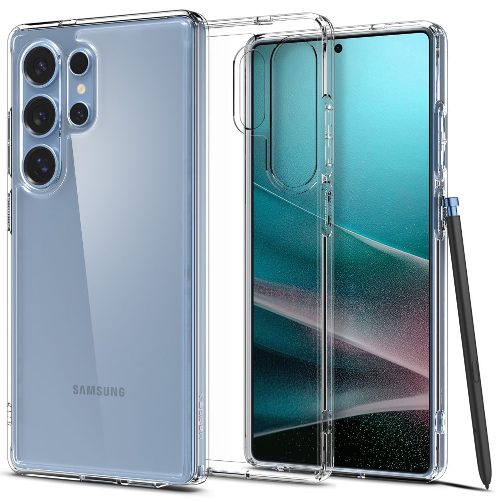 Custodia per Samsung Galaxy S25 Ultra S938, Spigen, Ultra Hybrid, Trasparente ACS08961