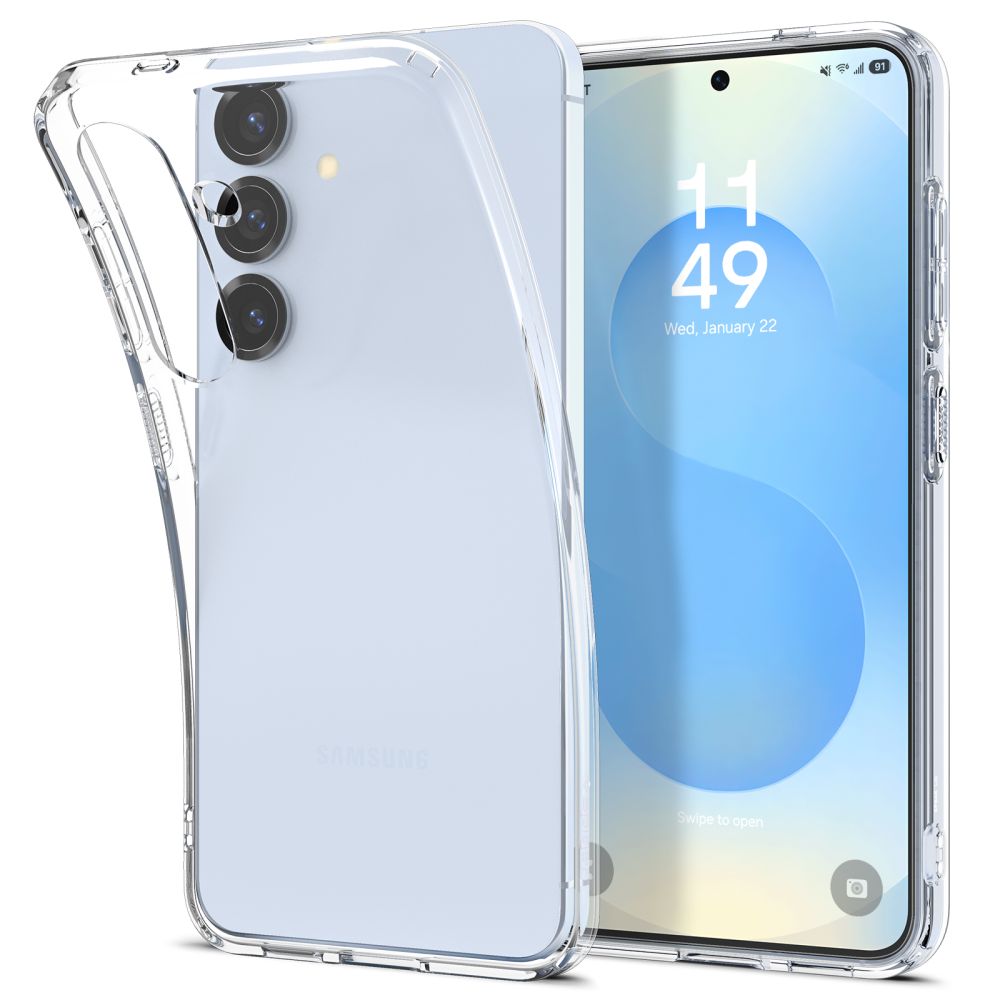 Custodia per Samsung Galaxy S25 S931, Spigen, Liquid Crystal, Trasparente ACS08995