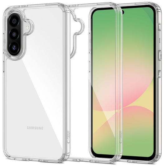Custodia per Samsung Galaxy A56 A566, Tech-Protect, Flexair Hybrid, Trasparente
