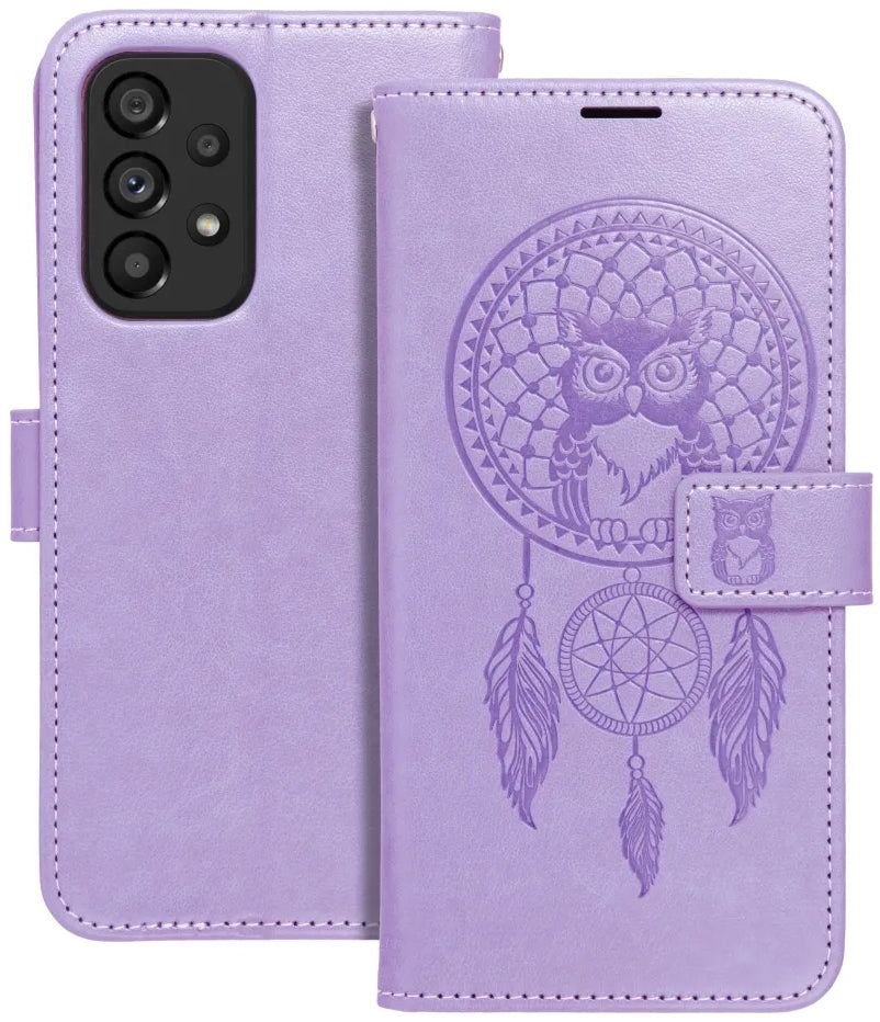 Custodia per Samsung Galaxy A52s 5G A528 / A52 5G A526 / A52 A525, OEM, MEZZO Dream Catcher, Viola